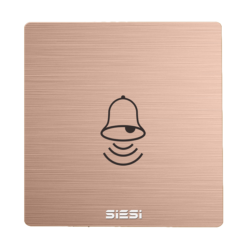 10A一位门铃开关-V6玫瑰金-PA视讯照明官网