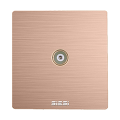 一位电视插座/带分支