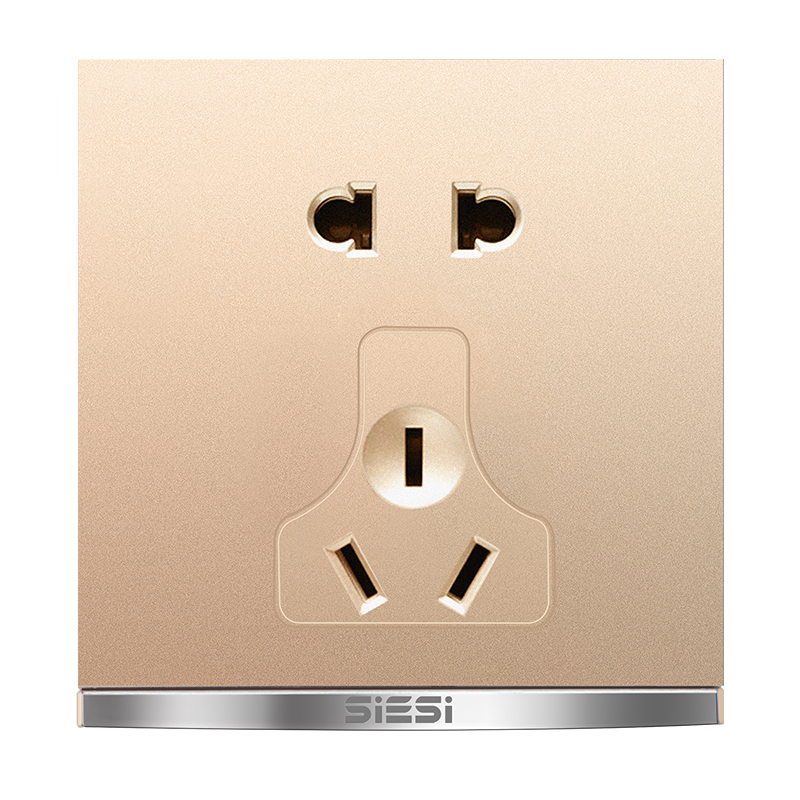 10A二三极万能插座-V9玫瑰金-PA视讯照明官网