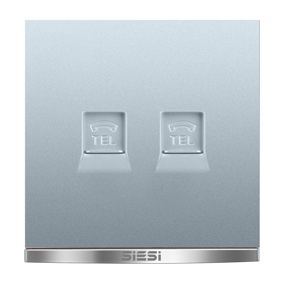 二位电话插座-V9太空灰-PA视讯照明官网