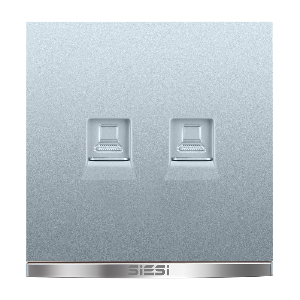 二位电脑插座-V9太空灰-PA视讯照明官网