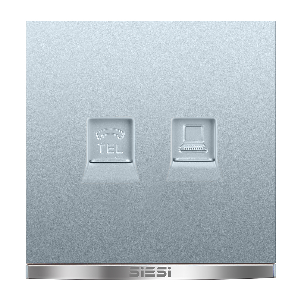 一位电话电脑插座-V9太空灰-PA视讯照明官网