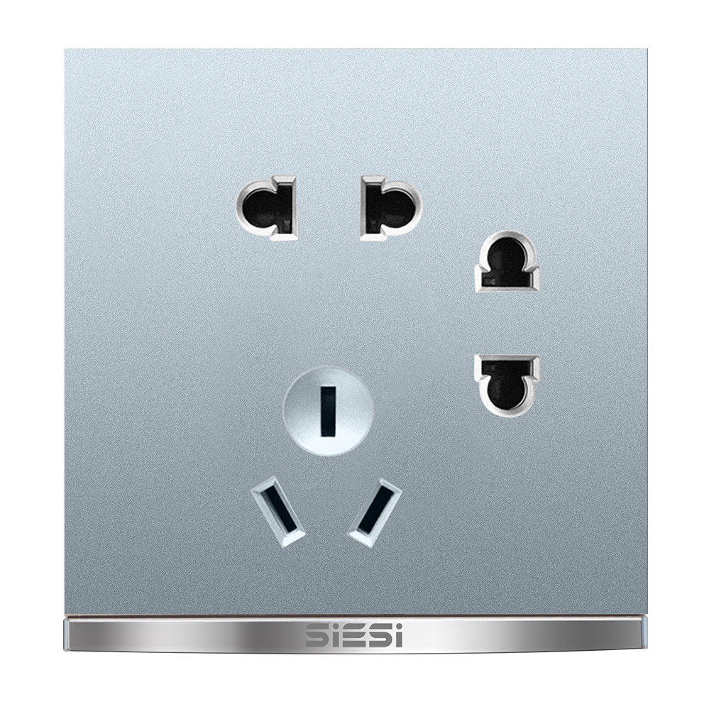 10A二二三极插座-V9太空灰-PA视讯照明官网