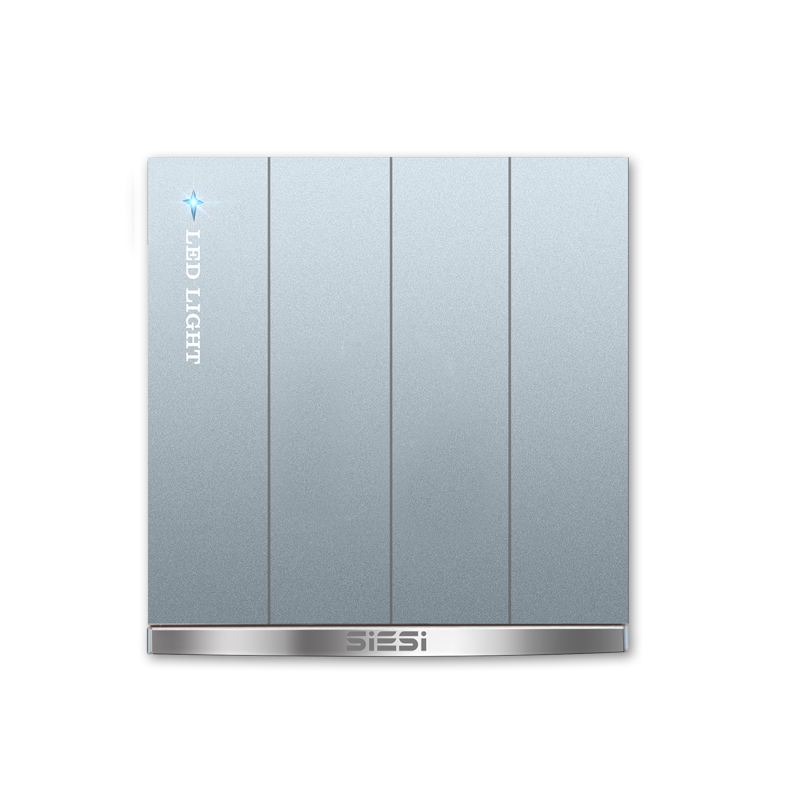 10A四位（单/双）控开关-V9太空灰-PA视讯照明官网