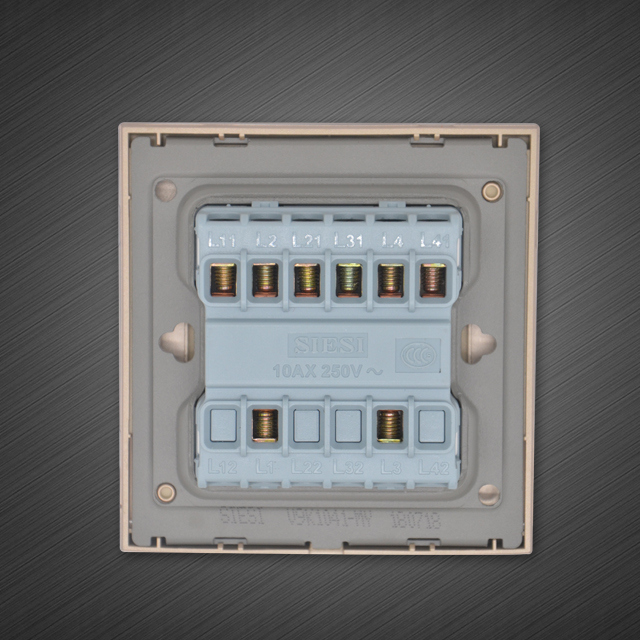 10A四位（单/双）控开关-V9太空灰-PA视讯照明官网