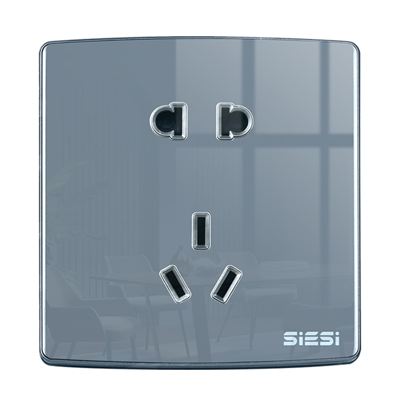 10A 二三级插座-V20玻璃系列-PA视讯照明官网