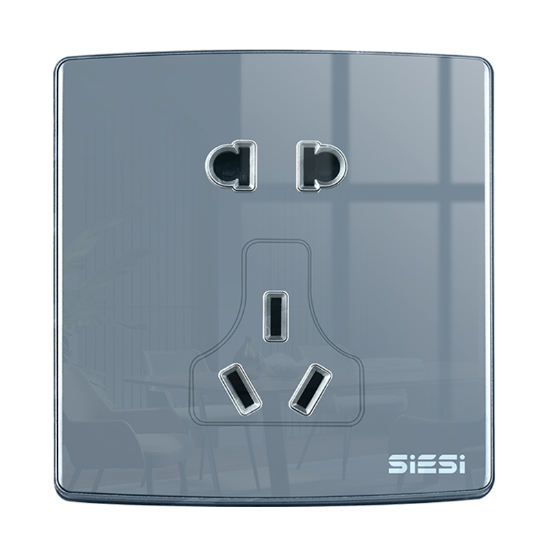 10A 二三级万能插座-V20玻璃系列-PA视讯照明官网